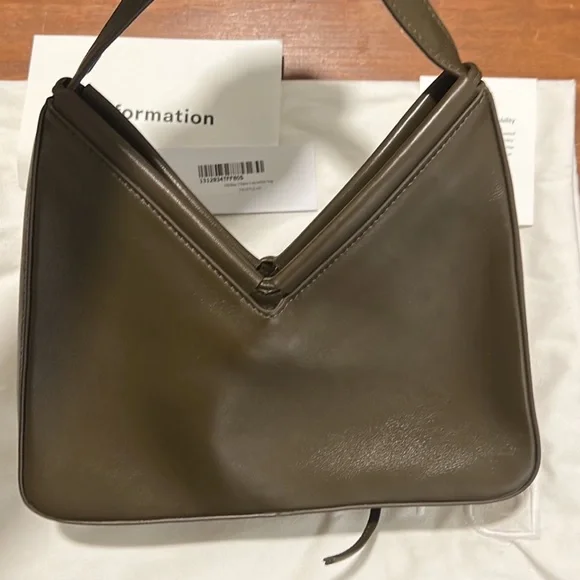 Reformation Chiara Convertible Wonton Bag Truffle - Picture 6 of 7